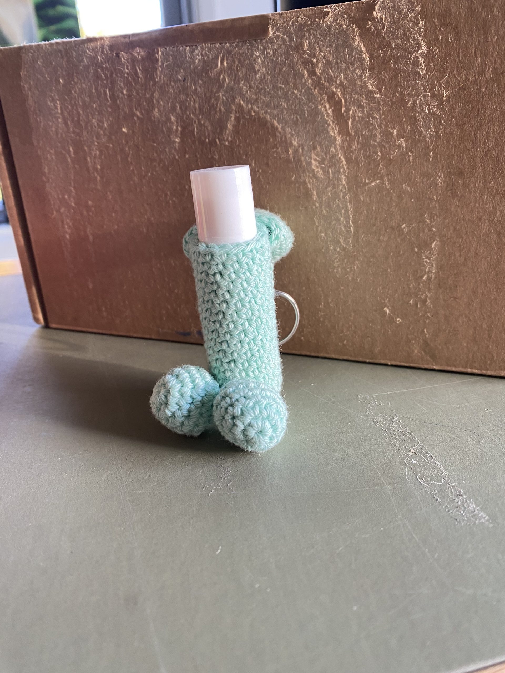 Nøglerings holder til læbepomade - Billede 2